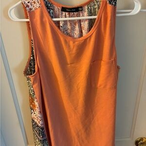 Doe & Rae Coral Sleeveless Blouse